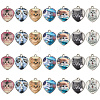 28Pcs 7 Colors Alloy Pendants FIND-SC0015-16-1