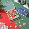 80Pcs 20 Styles Christmas Theme Alloy Enamel Pendants ENAM-SC0007-15-7
