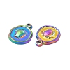 Ion Plating(IP) 304 Stainless Steel Pendants STAS-B032-14MC-3