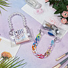 Acrylic Link Pendant Decorations HJEW-OC00031-5