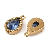 Ion Plating(IP) 304 Stainless Steel Micro Pave Cubic Zirconia Charms STAS-K256-20G-3