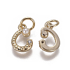 Brass Charms KK-L179-08C-G-2