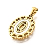 Golden 304 Stainless Steel Pendants STAS-K300-02G-Q-2