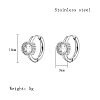Cubic Zirconia Hoop Earrings VX9431-09-1