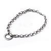 Ring 304 Stainless Steel Necklaces NJEW-F196-10P-1