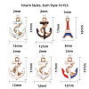 PandaHall Elite Enamel Pendants ENAM-PH0001-14-3