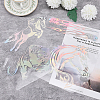 SUPERFINDINGS 4 Sheets 4 Styles Reflective PET Waterproof Car Stickers STIC-FH0001-03-3