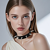 Punk Rock Style Alloy Spiked Rivet Imitation Leather Chocker Necklaces NJEW-WH20011-08C-P-6