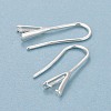 Rack Plating Eco-friendly Brass Earring Hooks X-KK-D075-14S-RS-3