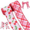 5 Yards Polyester Ribbon OCOR-WH0101-203-1