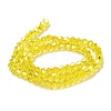 Transparent Electroplate Glass Beads Strands LS-GLAA-F029-4mm-A21-2