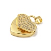 Brass Micro Pave Cubic Zirconia Pendants KK-N254-135C-G-2