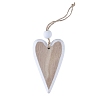 Valentine's Day Pine Wood Heart Pendant Decorations HULI-PW0002-091C-1