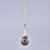 Transparent Glass Wishing Bottle Pendant Decoration HJEW-K033-B01-2