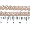 Baking Painted Pearlized Glass Pearl Round Bead Strands PEAR-H019-02B-01-5