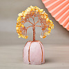 Natural Citrine Chips Tree of Life Decorations PW-WG83698-03-1