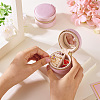 Portable Travel Round Velvet Jewelry Set Storage Zipper Boxes CON-TAC0001-11B-7