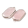 Natural Rose Quartz Pendants G-G063-02A-2