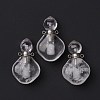 Natural Quartz Crystal Perfume Bottle Pendants G-D058-13P-03-1