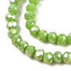Electroplate Glass Beads Strands EGLA-A034-P2mm-B24-3
