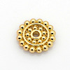 Alloy Daisy Spacer Beads X-PALLOY-M049-07G-1