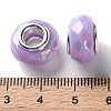 Opaque Brass Cores Acrylic European Beads OACR-M024-03S-07-3