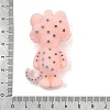 Animal Theme Flocking Silicone Pendants SIL-C012-03A-3