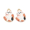 Alloy Enamel Pendants ENAM-K076-35G-07-1
