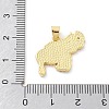 Brass Micro Pave Cubic Zirconia Pendants KK-Z098-14G-3