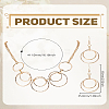 Ring Alloy Necklace & Dangle Earring Sets SJEW-LP0001-50-2
