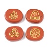 4Pcs 4 Styles Natural Red Jasper Display Decorations G-F786-02B-03-1
