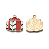 Christmas Alloy Enamel Pendants ENAM-Q442-60-3