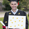 Graduation Caps Gold Foil Self-adhesive Stickers DIY-WH20001-13D-4