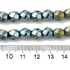 Electroplated Synthetic Magnetic Hematite Beads Strands G-I364-J01-07-4