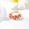 Natural Carnelian Finger Rings RJEW-TA00198-01-1