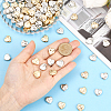200Pcs 2 Colors CCB Plastic Beads CCB-PA0001-20-3