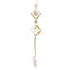 Iron Rhombus & Natural Citrine Suncatchers HJEW-F025-04G-02-1