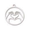 304 Stainless Steel Pendants STAS-Z131-01A-P-1
