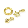 Brass Spring Gate Rings KK-M322-11G-01-2