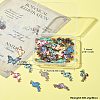 40Pcs 10 Styles Printed Alloy Pendants FIND-CJ0001-96-9