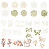 3 Sets 3 Styles Vintage Lace Cut Scrapbook Paper Pads DIY-GF0011-40-1