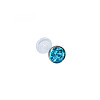 Acrylic Micro Pave Cubic Zirconia Labrets Piercing Jewely for Women Men WG00568-141-1