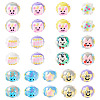 26Pcs 13 Styles Hand Painted Opaque Acrylic with Enamel Beads MACR-TA0001-93-2