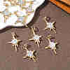 SHEGRACE Brass Clear Cubic Zirconia Pendants XGRQ3K574-566G-4