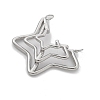 304 Stainless Steel Pendants STAS-L281-009P-2