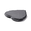 Natural Black Stone Cup Mat AJEW-G036-02-4