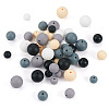 150Pcs 15 Styles Silicone Beads SIL-TA0001-30-3