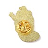 Christmas Frog with Socking Alloy Enamel Pins for Backpack Clothes JEWB-A024-01C-2