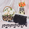 5Yards Star Polyester Lace Trim Ribbon OCOR-GF0004-05A-4