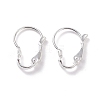 304 Stainless Steel Leverback Earring Findings STAS-H380-08S-1